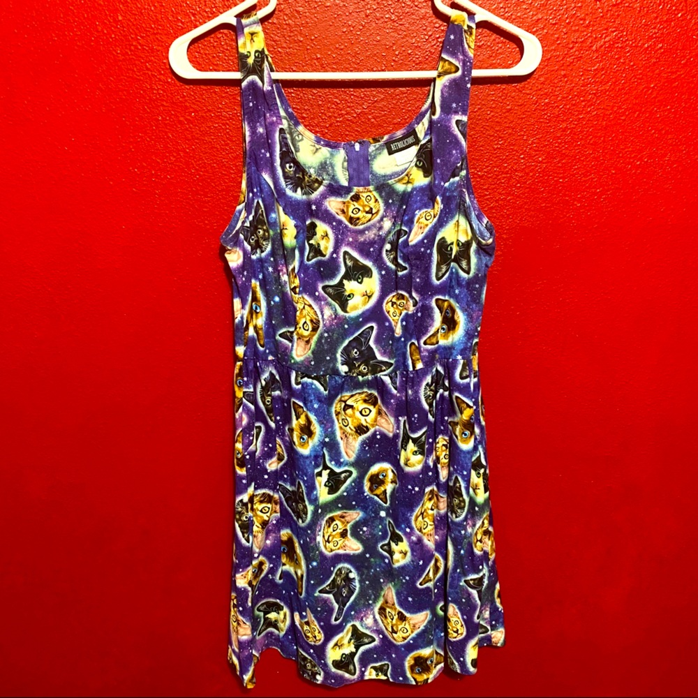 Hot Topic Space Cats Galaxy Dress